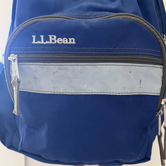 LL Bean Kids Blue School Backpack - Picture 6 of 9